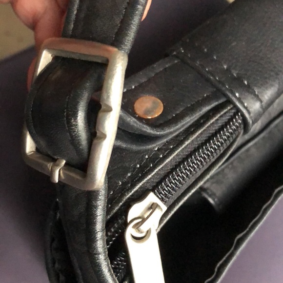 Los Angeles LAKERS UNISEX crossbody leather multy purpose bag fits 15” laptop - Picture 8 of 16